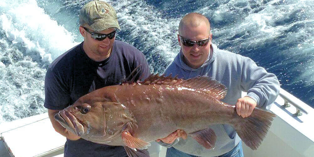 Hatteras North Carolina Grouper caught on Longer Days Sportfishing.